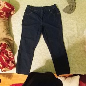 Pull up jeans.